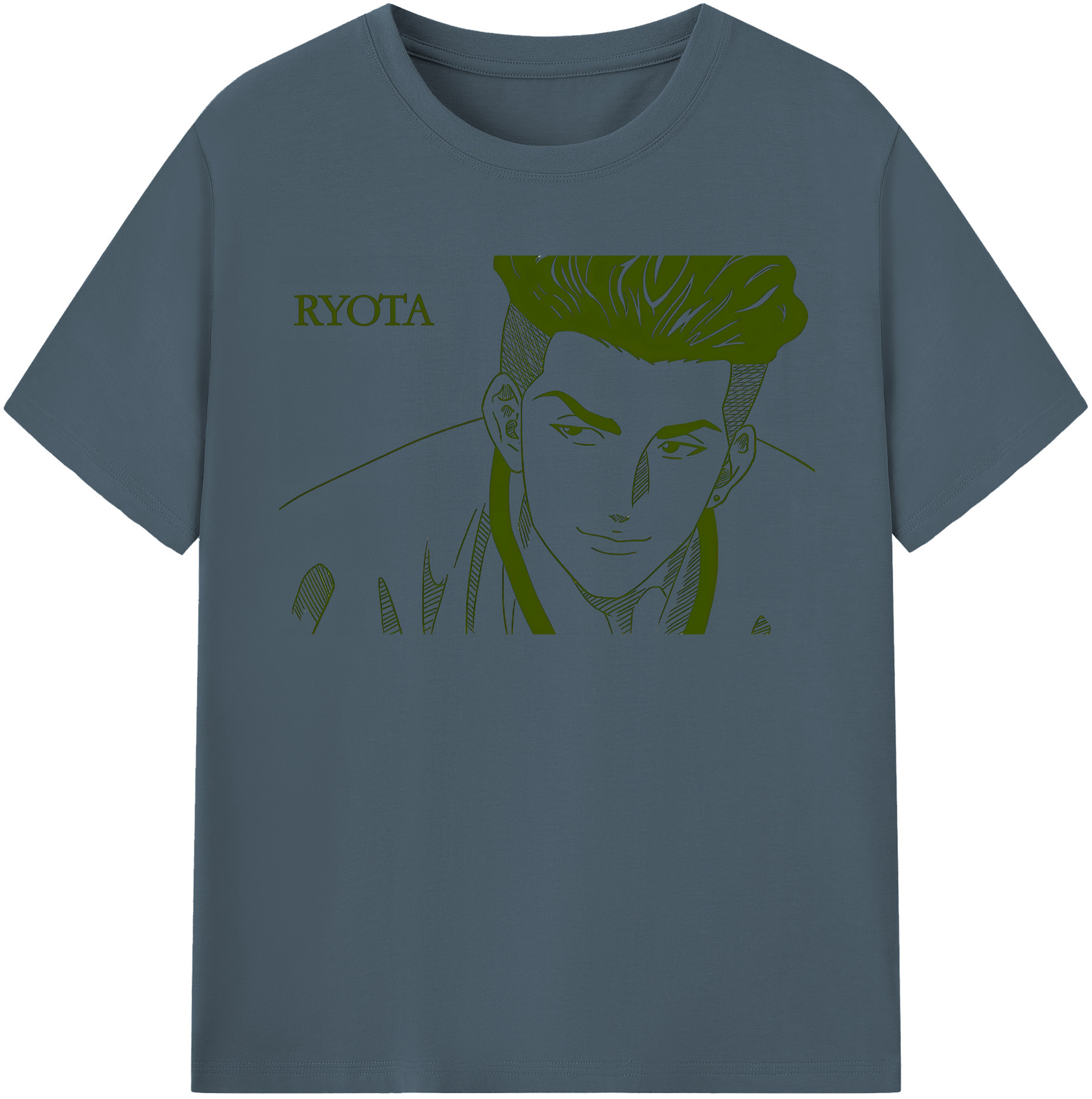 SLAM DUNK／スラムダンク 綿100％半袖Tシャツ（フロントプリント）